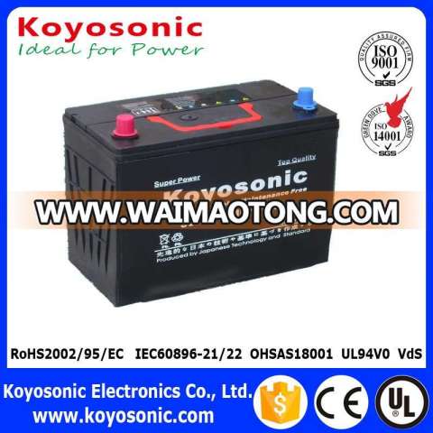 Good Starting Performance 12V 90ah Sealed Maintenance Free Car Battery