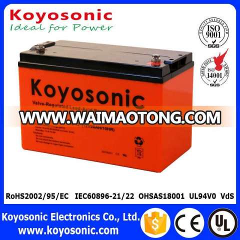 Rechargeable 12V 90ah Deep Cycle Battery with Long Service Life